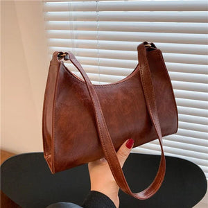 Casual Women Totes Shoulder Bags Leather Solid Chain Handbags