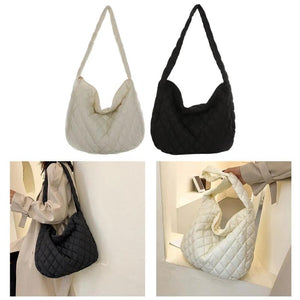 Casual Women Shoulder Bag Soft Girls Portable with Zipper