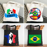 Brazil Brazilian Flag Soccer Ball Football Lover Women Girl Canva...