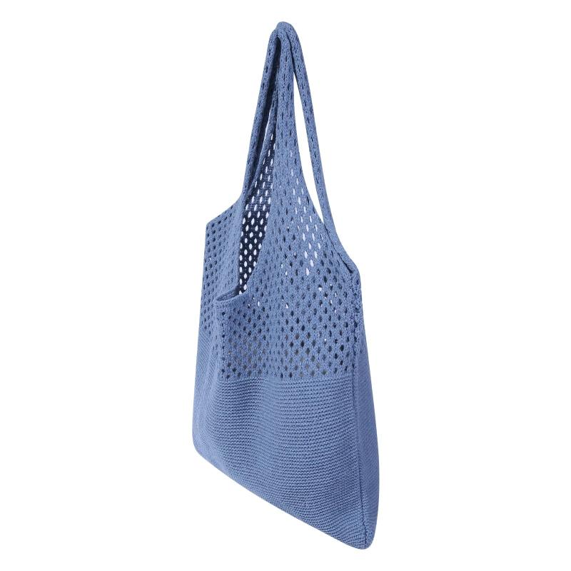 Casual Large Capacity Knitted Bag Hollow Out Ladies Tote Handbag