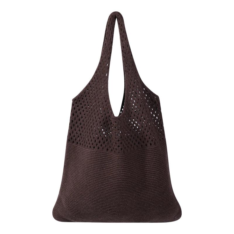 Casual Large Capacity Knitted Bag Hollow Out Ladies Tote Handbag