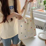 Casual Canvas Large Capacity Shopping Bag for Women
