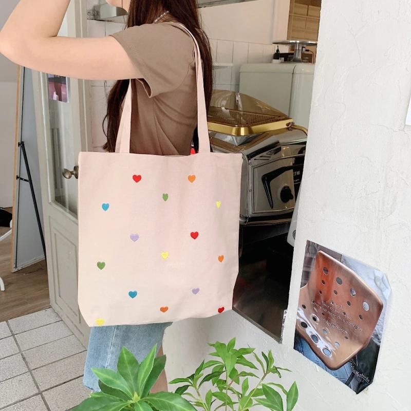 Casual Canvas Large Capacity Shopping Bag for Women