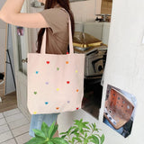 Casual Canvas Large Capacity Shopping Bag for Women