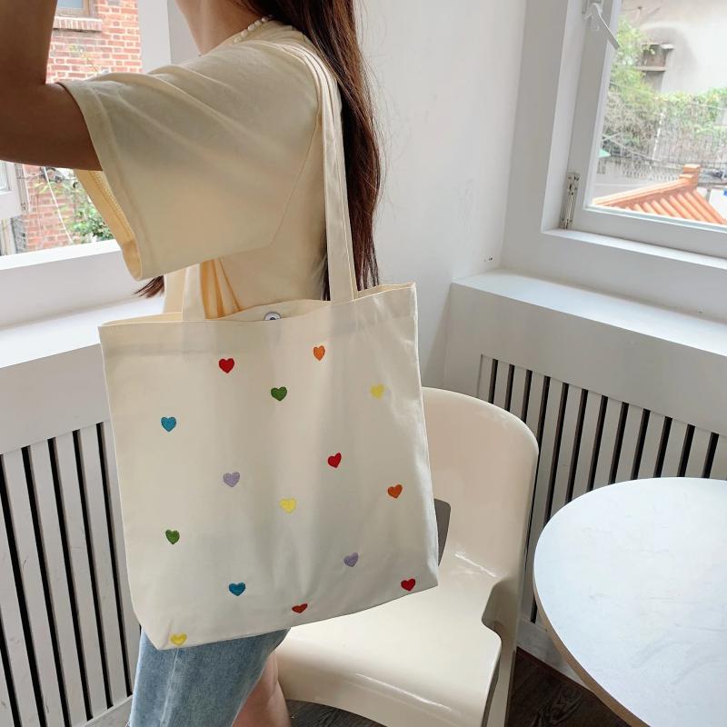 Casual Canvas Large Capacity Shopping Bag for Women