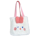 Cartoon Fuzzy Tote Bear Shoulder Bag Large Capacity