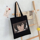 Bungo Stray Dog Anime Dazai Osamu Canvas Shopper Bag