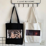 Bungo Stray Dog Anime Dazai Osamu Canvas Shopper Bag