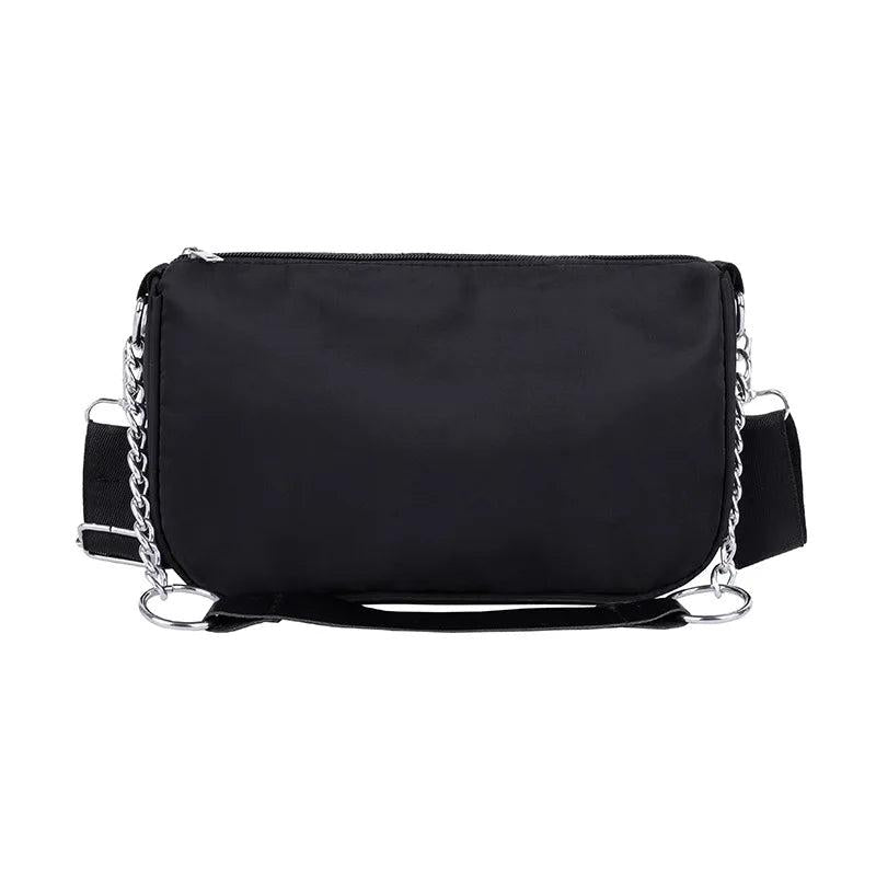 Casual Nylon Chain Crossbody Bag Vintage Shoulder Bag