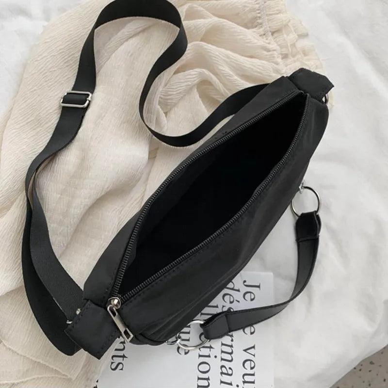 Casual Nylon Chain Crossbody Bag Vintage Shoulder Bag