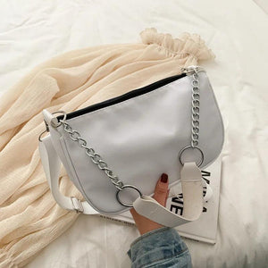 Casual Nylon Crossbody Bag for Women Vintage Shoulder Chain Bag
