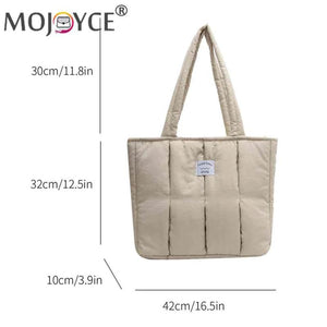Casual Shoulder Handbag Large Capacity Soft Portable for Office Travel