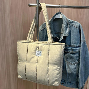 Casual Shoulder Handbag Large Capacity Soft Portable for Office Travel