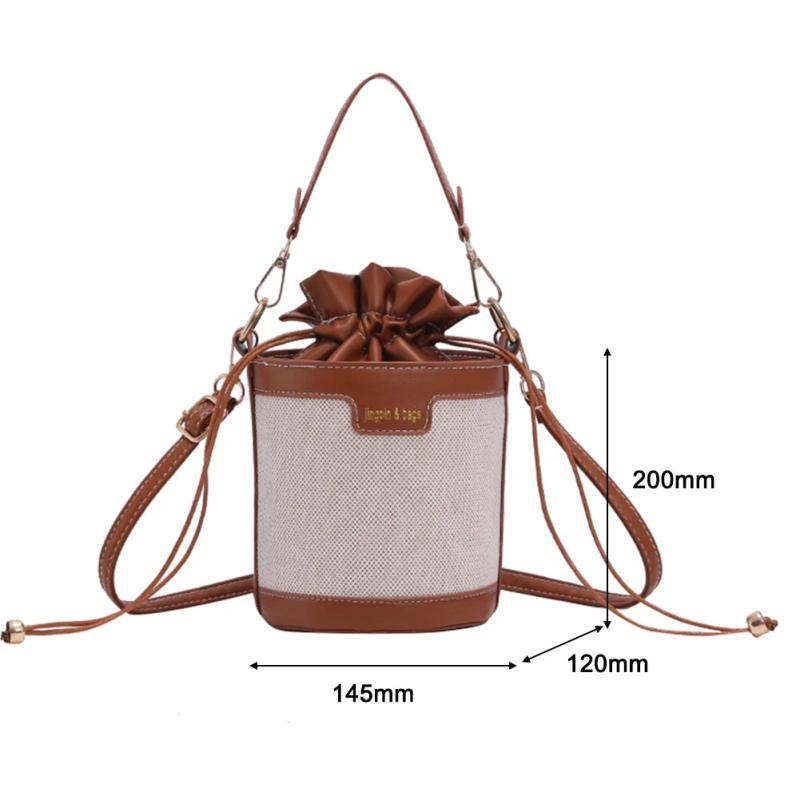 Bucket Crossbody Bag PU Leather Shoulder Bags