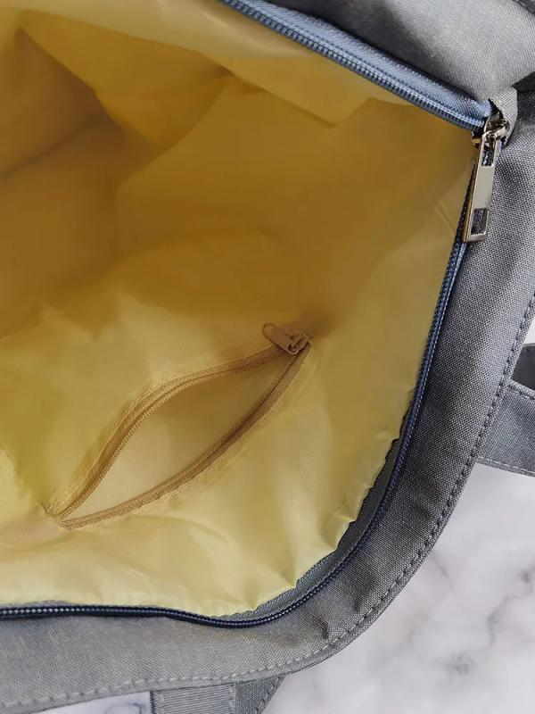 Cat Printed Eco Handbag High Capacity Yellow Shoulder Bag