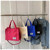 Casual Square Shoulder Bag Waterproof Nylon Totes Small Crossbody