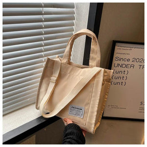 Casual Square Shoulder Bag Waterproof Nylon Totes Small Crossbody