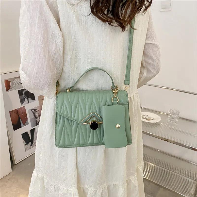 Casual Vintage Pleated Crossbody Bag Handbag