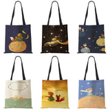Cartoon Print Ladies Casual Handbag Tote Shopping Reusable Shoulder Bag Women