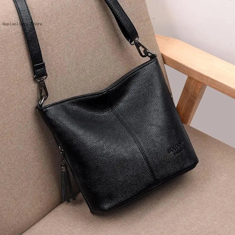 Casual Shoulder Bag Tote Bag Soft Leather Hand Crossbody Bags for Women