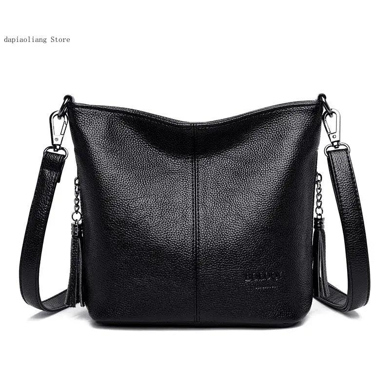 Casual Shoulder Bag Tote Bag Soft Leather Hand Crossbody Bags for Women
