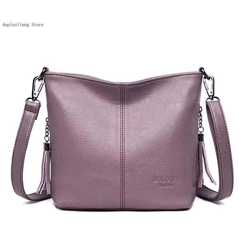 Casual Shoulder Bag Tote Bag Soft Leather Hand Crossbody Bags for Women