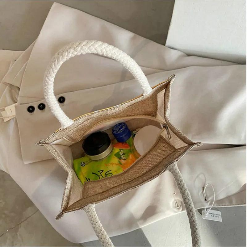 Cartoon Hip Pop Shoulder Bag Large Capacity Shopping + Book Bag