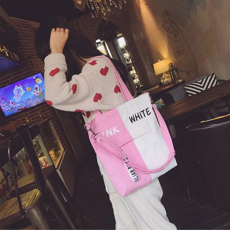 Casual All-match Shoulder Bag Large Capacity Women's Canvas Bag