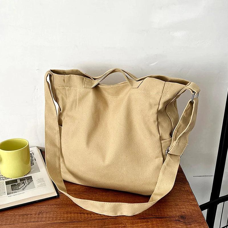 Casual Canvas Bag Large Capacity Shoulder Bag for Women Handbag Tote Bag