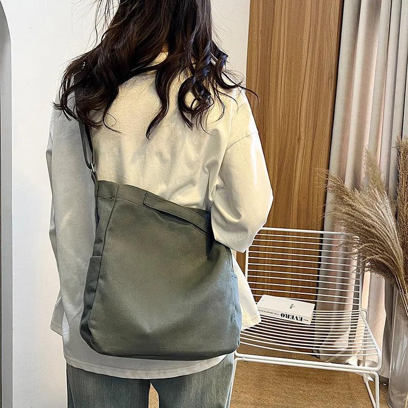 Casual Canvas Bag Large Capacity Shoulder Bag for Women Handbag Tote Bag
