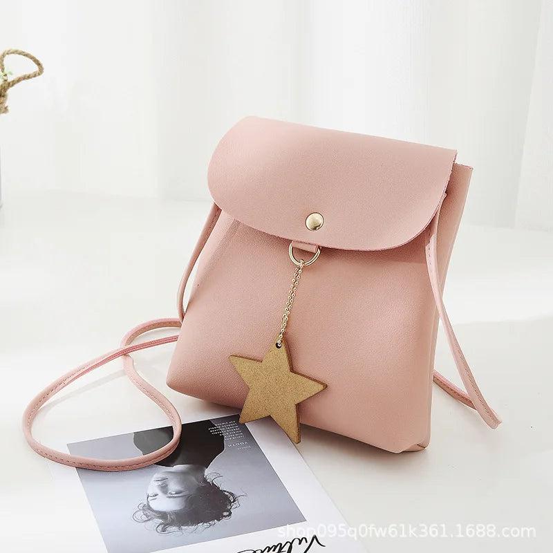Casual Square Bag Mini Messenger PU Leather Shoulder Bag