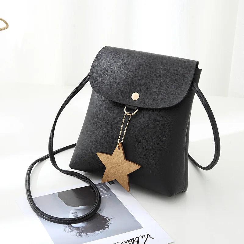 Casual Square Bag Mini Messenger PU Leather Shoulder Bag