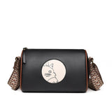 Casual Crossbody Handbag Lady Cow Leather Small Vintage Women Shoulder Bag
