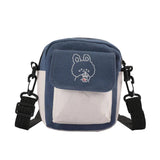 Cartoon Printed Shoulder Messenger Bag Hit Flap Purse Casual Handbag
