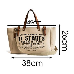 Casual Canvas Shoulder Bag for Women Large Capacity Tote Bags