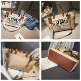 Casual Canvas Shoulder Bag for Women Large Capacity Tote Bags