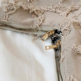 Casual Women Bag with Wide Shoulder Straps and Tassel Detail