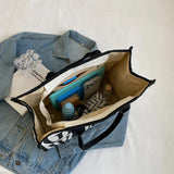 Casual Women's Canvas Shoulder Bag Large Capacity Travel Tote