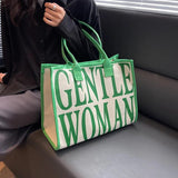 Casual Women's Canvas Shoulder Bag Large Capacity Travel Tote