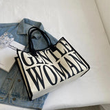 Casual Women's Canvas Shoulder Bag Large Capacity Travel Tote