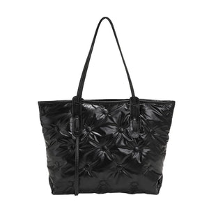 Casual Women Shoulder Bag Cotton Solid Large Underarm Bags