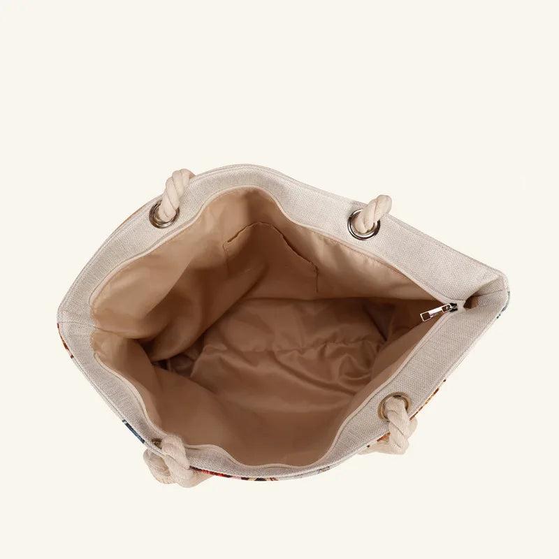 Casual Women Handbag Canvas Shoulder Bag Large Capacity