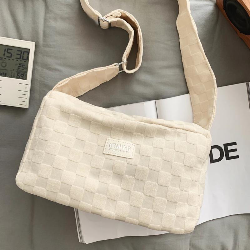 Casual Plaid Shoulder Tote Bag for Ladies Girls