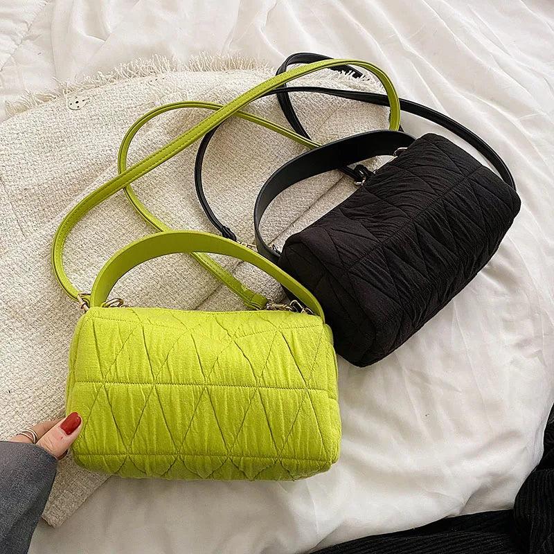 Bright Candy Canvas Clutche Purse Girl Messenger Bag