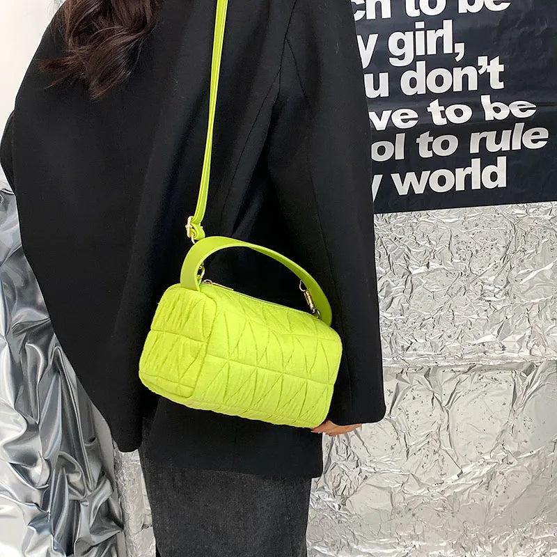 Bright Candy Canvas Clutche Purse Girl Messenger Bag