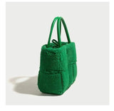 Casual Tote Bag Solid Shoulder Handbag High-Capacity Women Bag