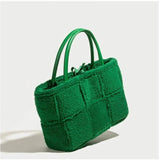 Casual Tote Bag Solid Shoulder Handbag High-Capacity Women Bag