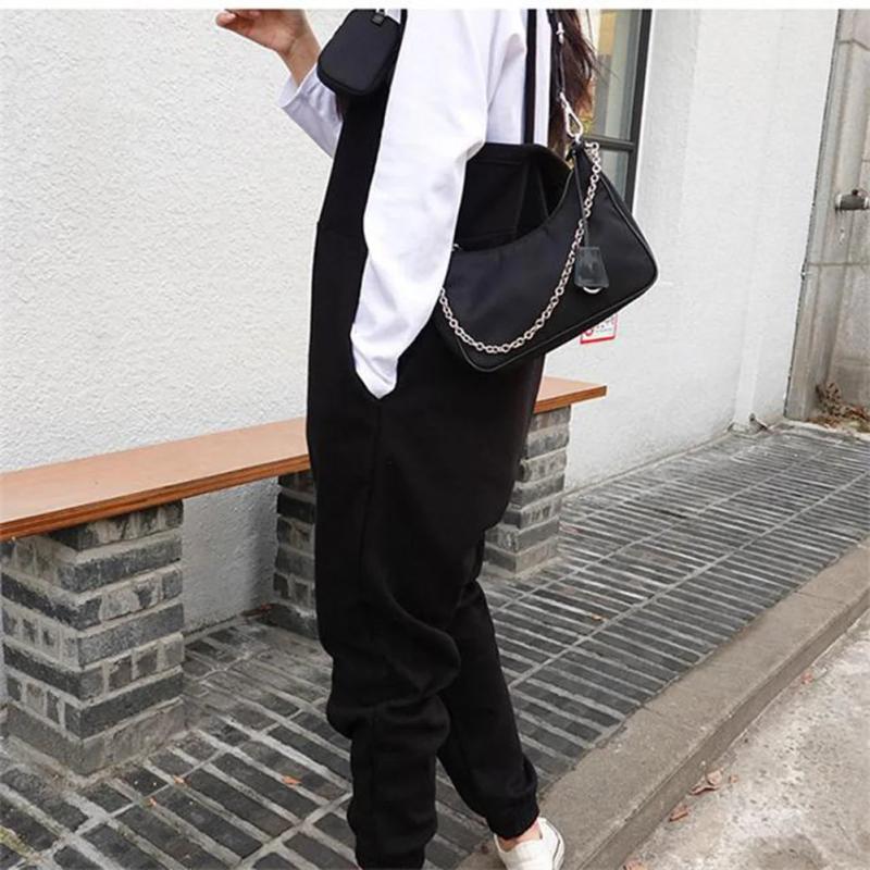 Casual Nylon Crossbody Handbags with Chain Strap 3 in 1 Satchels Bags for Women