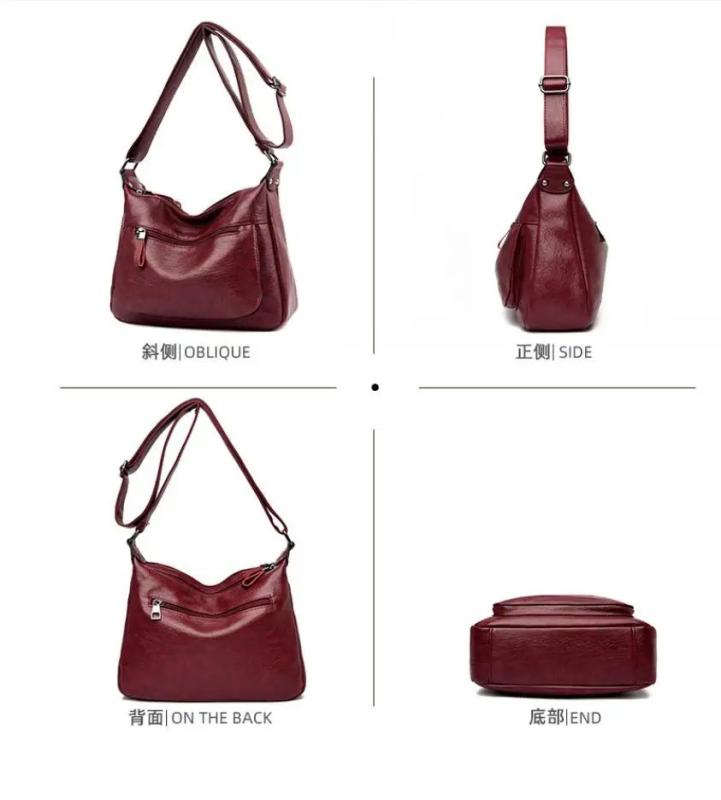 Casual Women Shoulder Crossbody Bag - Hot PU Leather Tote for Ladies