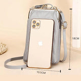 Casual Mini Crossbody Bag for Women Girls Travel Small Mobile P